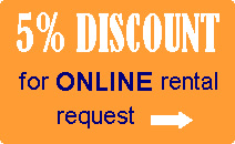 5% discount for online rental request